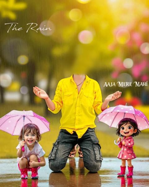 The Rain Photo Editing Background HD Free