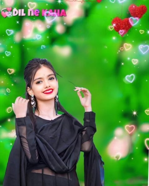Cute Girl Photo Editing Background Download