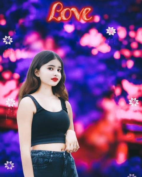 Love Girl Photo Editing Background HD Free