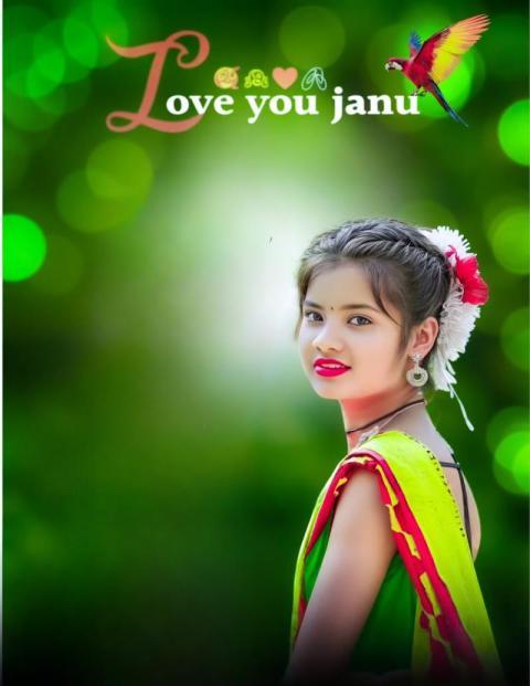 Love You Janu Photo Editing Background HD Free