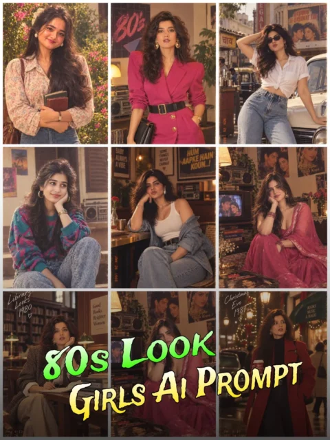 Viral 1980s girls Ai Photo Editing Prompts